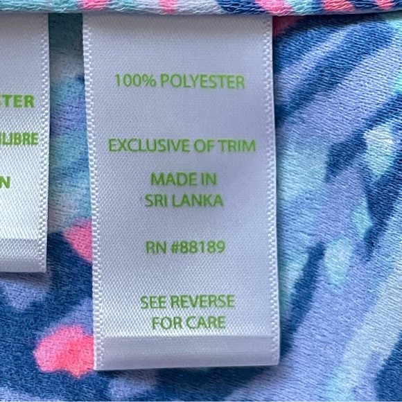 Lilly Pulitzer Jane Sleeveless Shift Mini Dress Gypsea Blue Pink Size 4 EUC - Picture 12 of 16